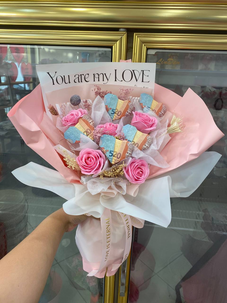 Sg money flower bouquet